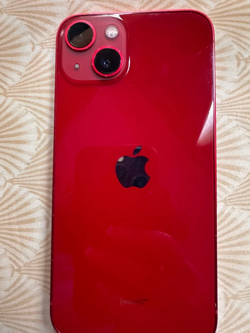 iPhone 13 Blocked by AT&T Red Gloss Smartphone Back Panel 128 gb good condition.